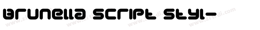 Brunella Script Styl字体转换